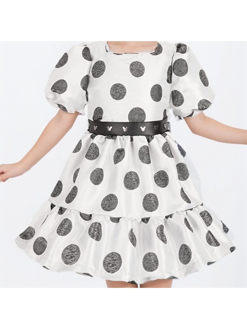 Disney Mickey Mouse Polka Dot Dress Size 8 Studded Leather Size 7/8